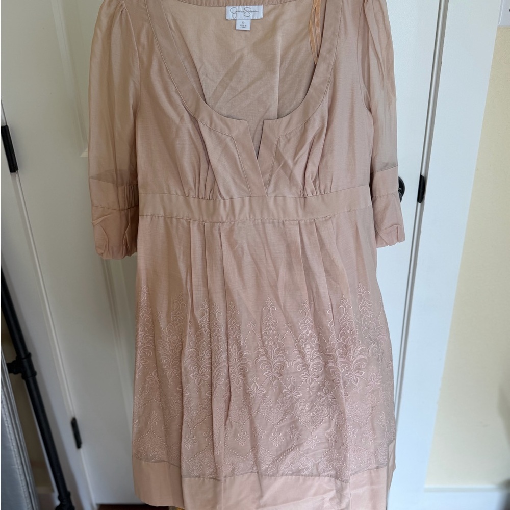 Brand New with tags Jessica Simpson Tan Scoop-Neck Dress 2009